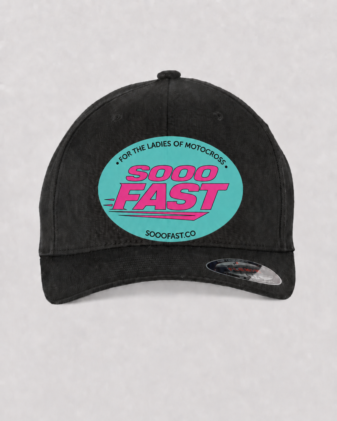 SOOO FAST OVAL LOGO FLEX FIT HAT