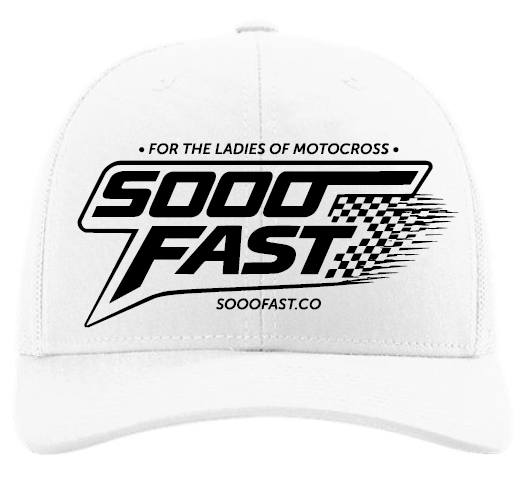 SOOO FAST BLACK STRETCHED CHECKERS TRUCKER HAT