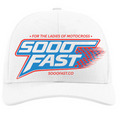 SOOO FAST WMX COLORS STRETCHED CHECKERS TRUCKER HAT