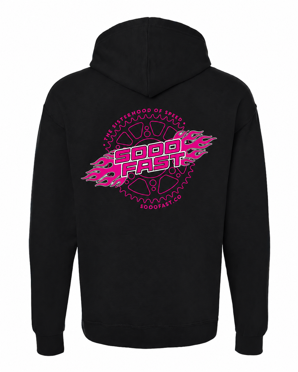 SOOO FAST PINK/BLACK TSHOS SPROCKET HOODIE