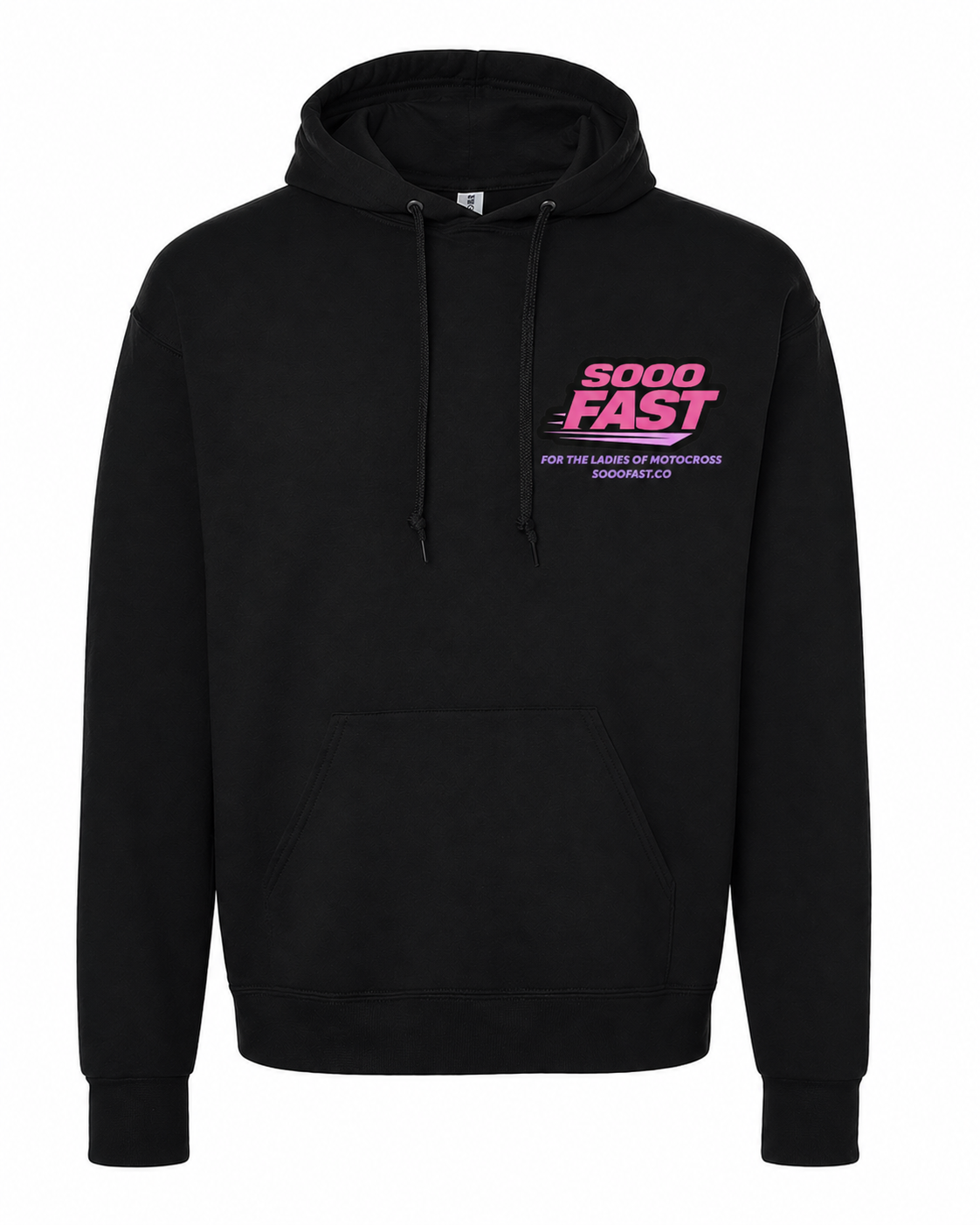 SOOO FAST PINK/PURPLE BOLD CHECKERED FLAG HOODIE
