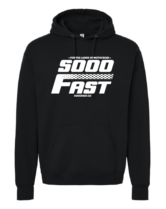 SOOO FAST FADED CHECKERS FTLOM BLACK HOODIE