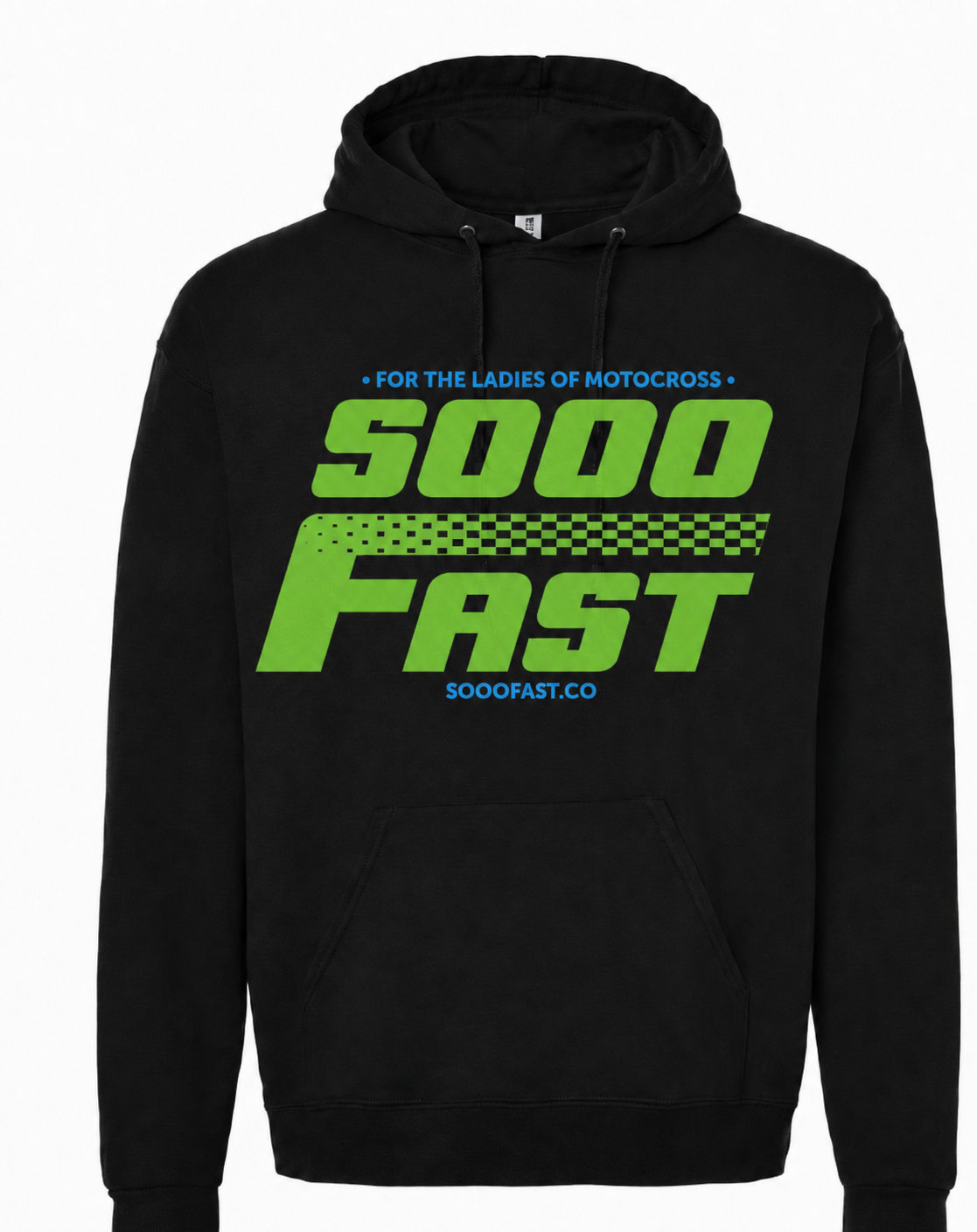 SOOO FAST FADED CHECKERS FTLOM BLACK HOODIE