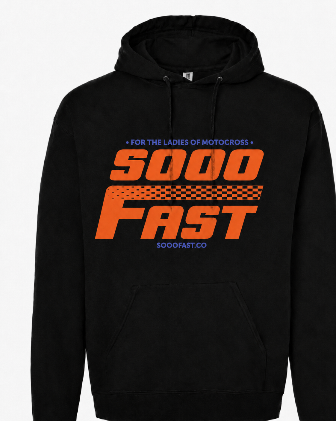 SOOO FAST FADED CHECKERS FTLOM BLACK HOODIE