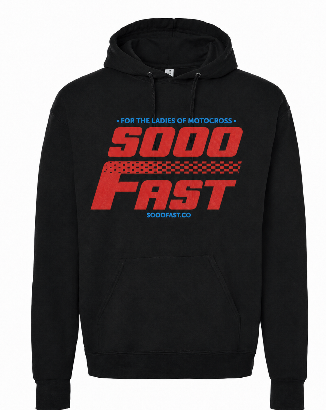 SOOO FAST FADED CHECKERS FTLOM BLACK HOODIE