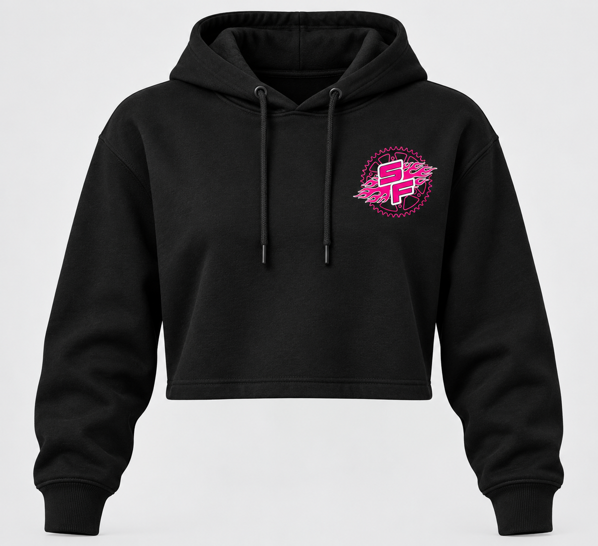 SOOO FAST SPROCKET LOGO CROP HOODY