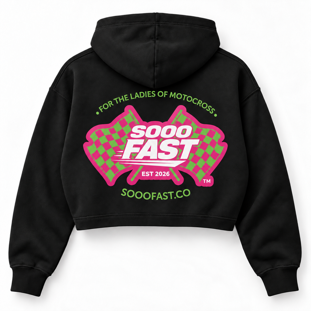 SOOO FAST LIMELIGHT CROP HOODY