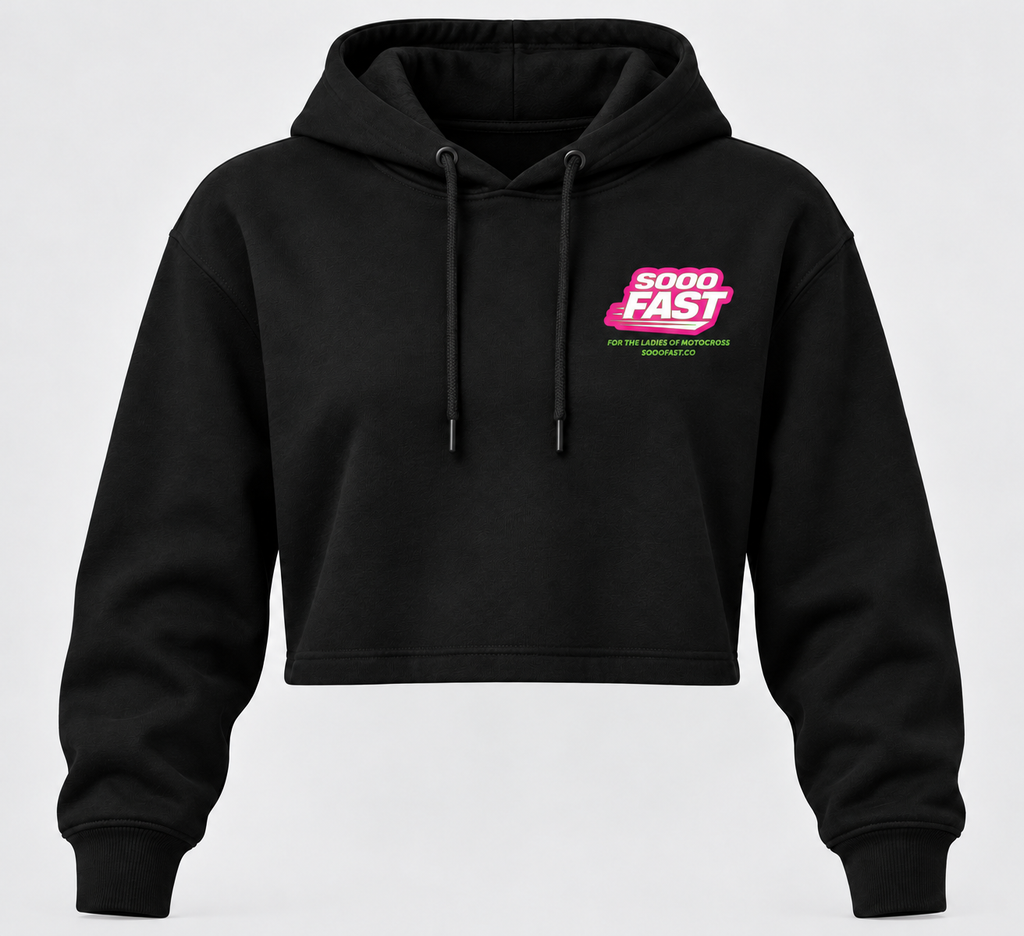 SOOO FAST LIMELIGHT CROP HOODY
