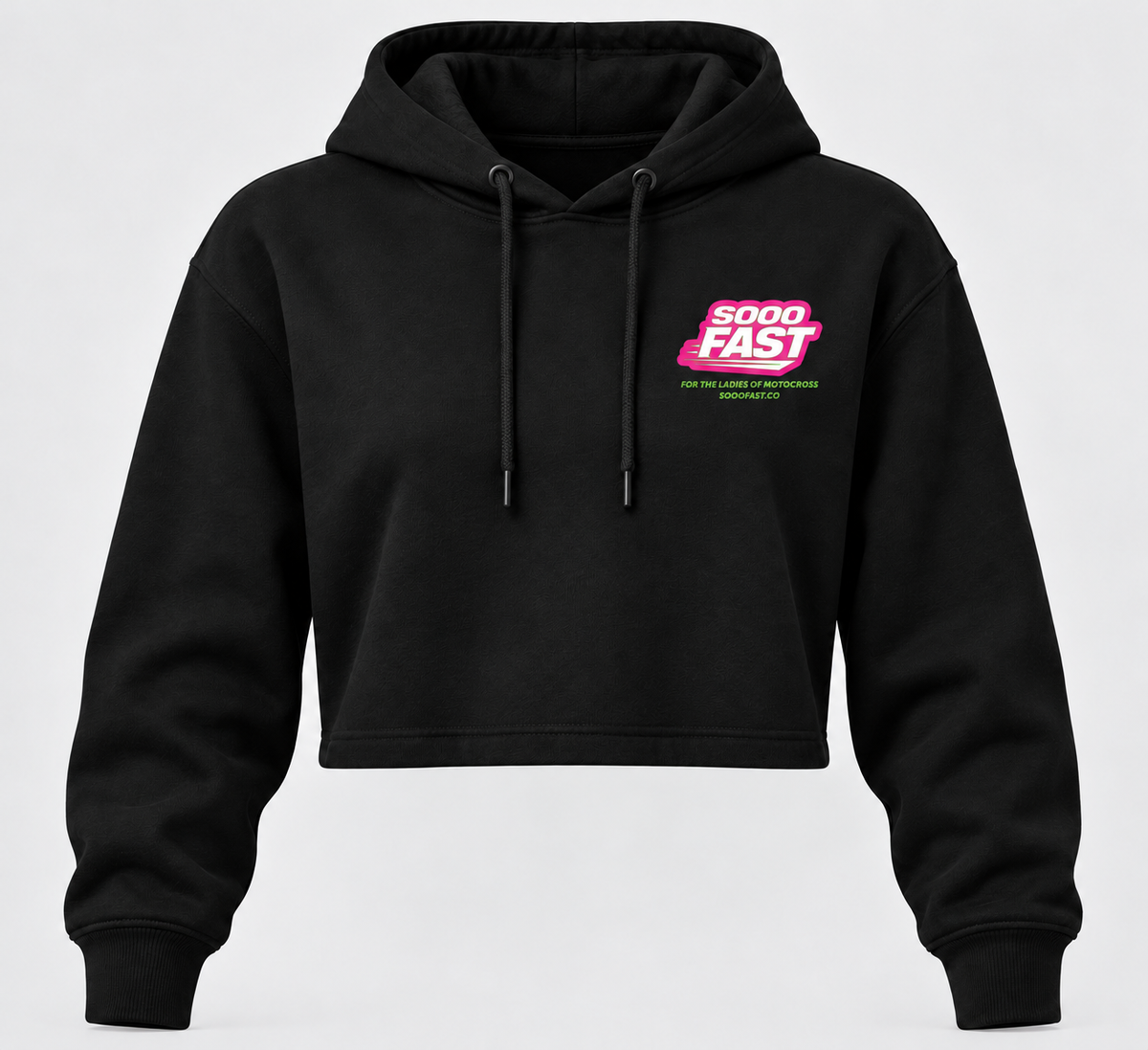 SOOO FAST LIMELIGHT CROP HOODY