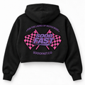 SOOO FAST PINK/PURPLE CROP HOODY