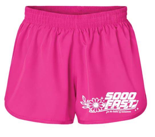 SOOO FAST FLOWER LOGO SHORTS