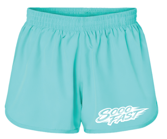 SOOO FAST SWOOSH LOGO SHORTS