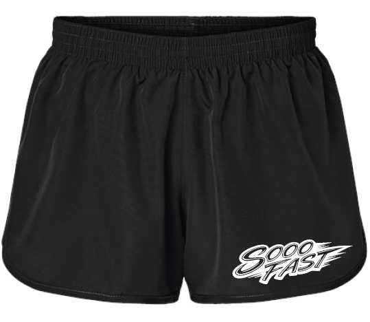 SOOO FAST SWOOSH LOGO SHORTS