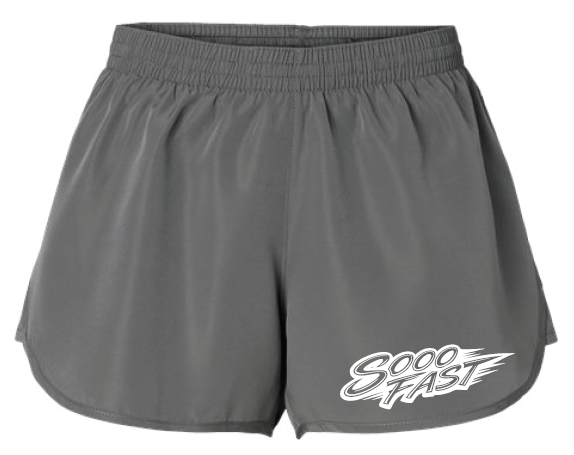 SOOO FAST SWOOSH LOGO SHORTS