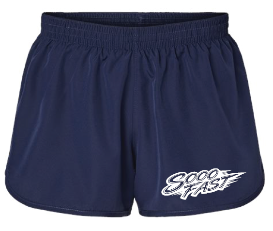 SOOO FAST SWOOSH LOGO SHORTS