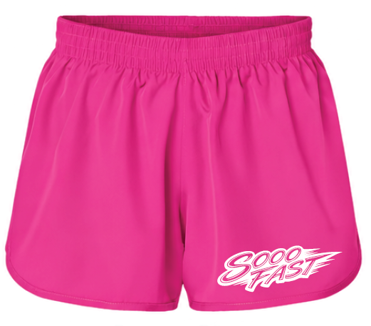 SOOO FAST SWOOSH LOGO SHORTS
