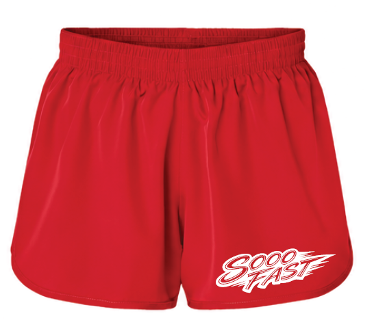 SOOO FAST SWOOSH LOGO SHORTS
