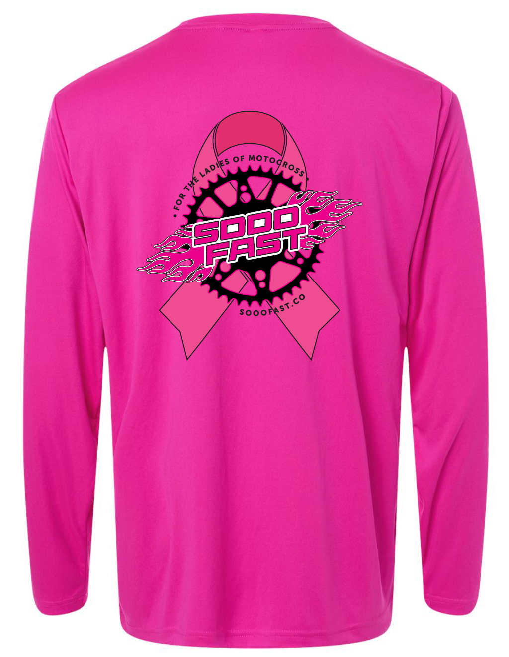 SOOO FAST BREAST CANCER AWARENESS LONG SLEEVE TEE