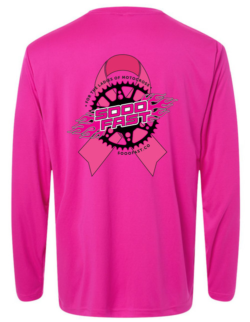 SOOO FAST BREAST CANCER AWARENESS LONG SLEEVE TEE