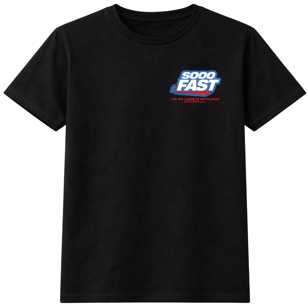 SOOO FAST BOLD FLAG TEE SHIRT WMX COLORS