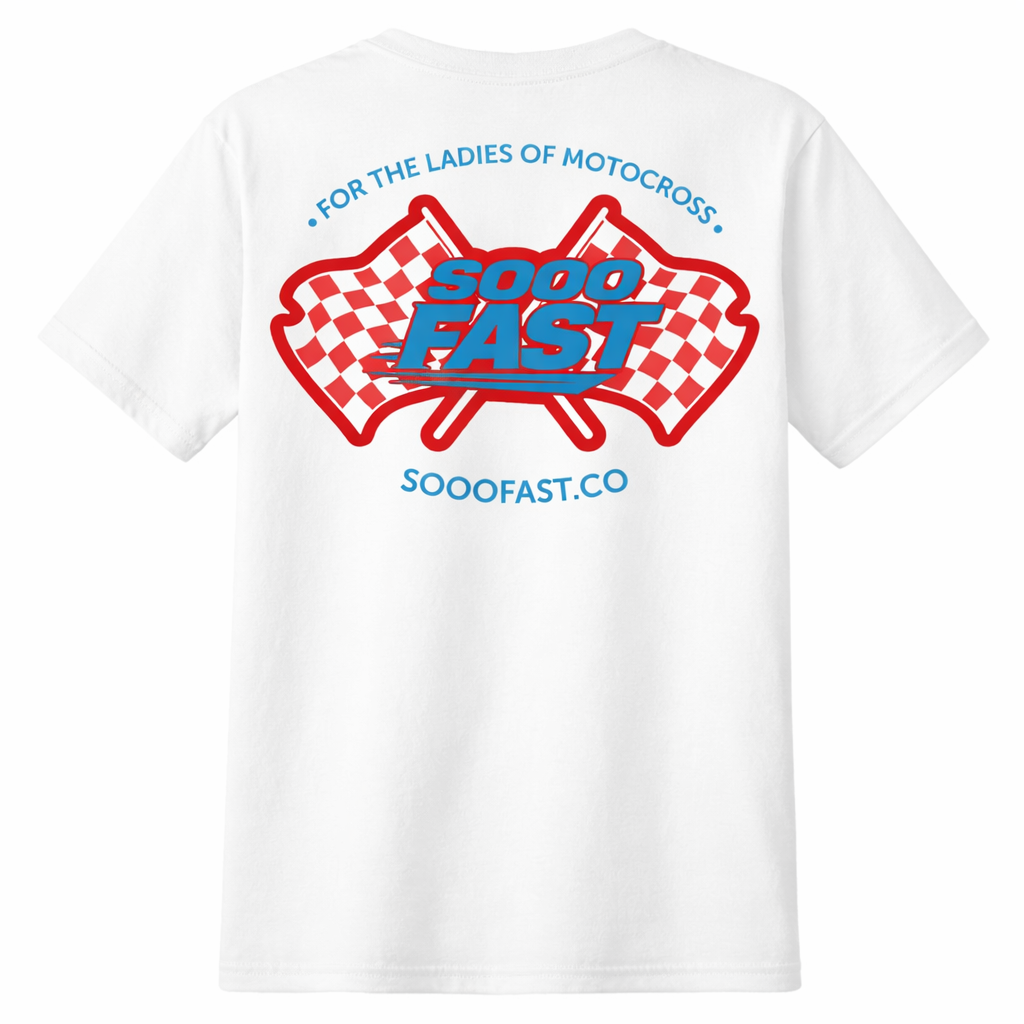 SOOO FAST BOLD FLAG TEE SHIRT WMX COLORS