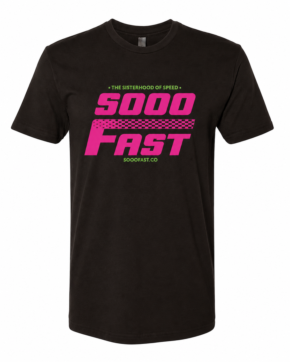 SOOO FAST TSHOF FADED CHECKERS LOGO BROWN TEE SHIRT