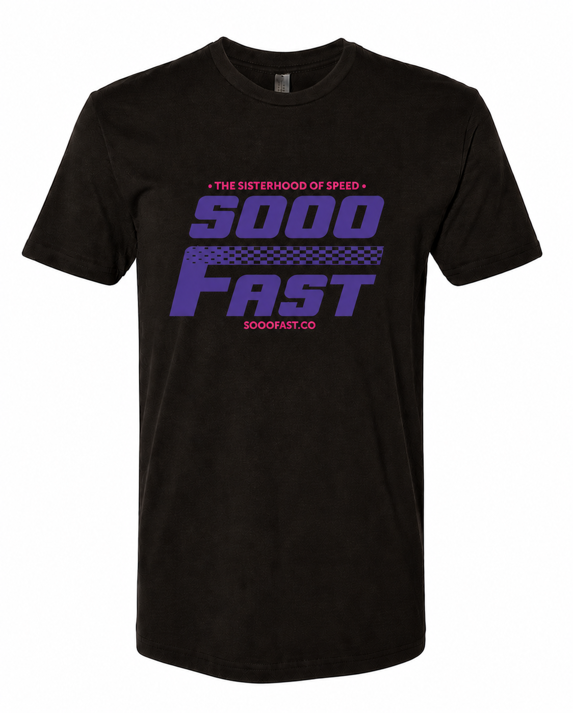 SOOO FAST TSHOF FADED CHECKERS LOGO BROWN TEE SHIRT