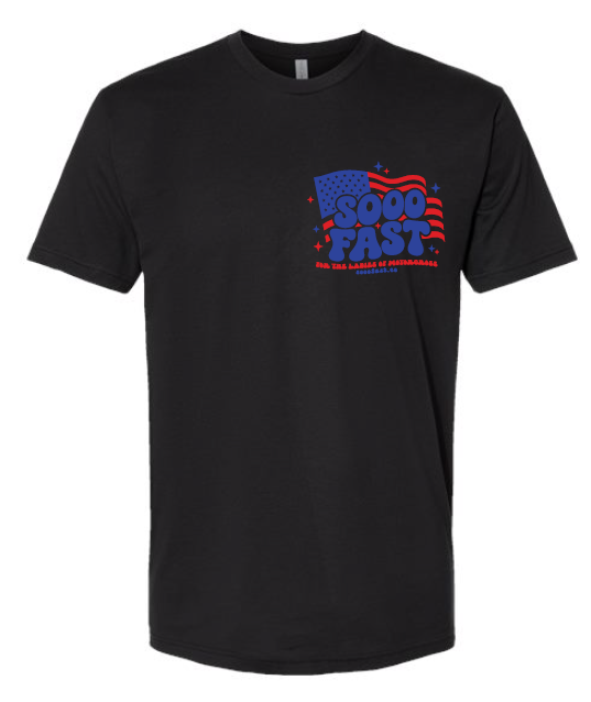 SOOO FAST RED WHITE & SOOO FAST TEE SHIRT!