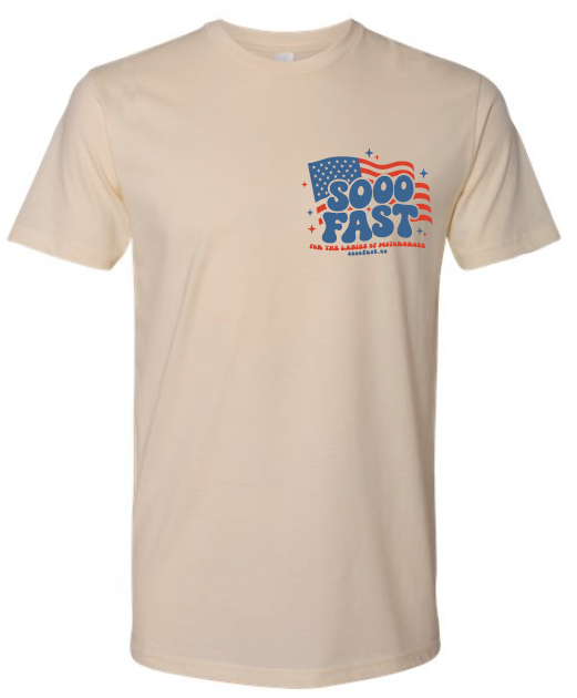 SOOO FAST RED WHITE & SOOO FAST TEE SHIRT!