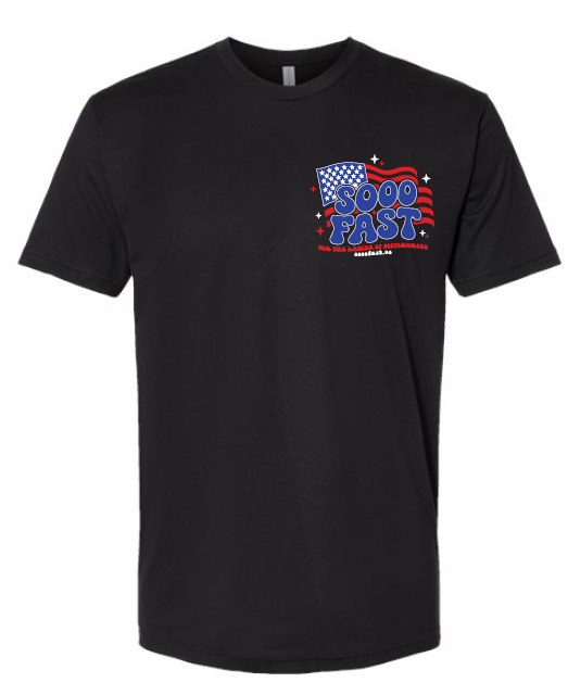 SOOO FAST RED WHITE & SOOO FAST TEE SHIRT!
