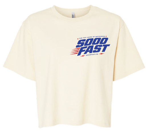 SOOO FAST FREEDOM CROP TOP TEE
