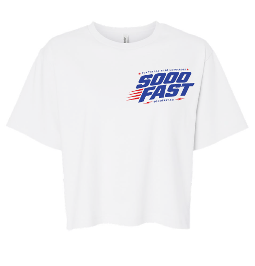 SOOO FAST FREEDOM CROP TOP TEE