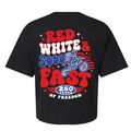 SOOO FAST RED WHITE & SOOO FAST CROP TOP TEE!