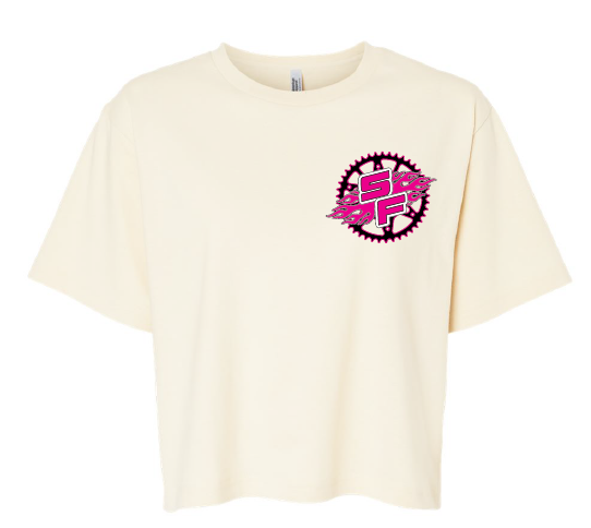 SOOO FAST SPROCKET LOGO CROP TOP TEE SHIRT