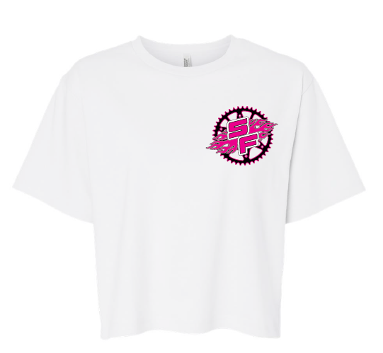 SOOO FAST SPROCKET LOGO CROP TOP TEE SHIRT