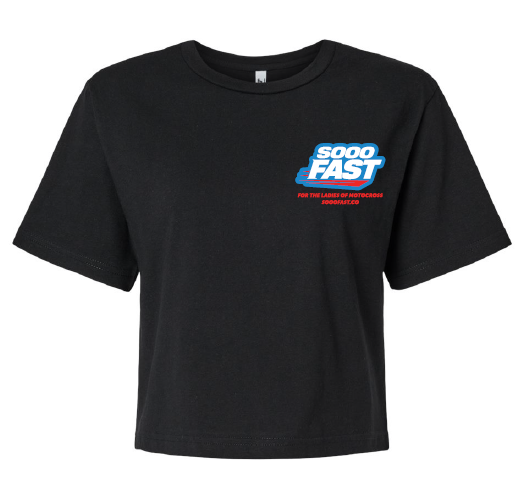SOOO FAST WMX COLORS CROP TOP TEE SHIRT