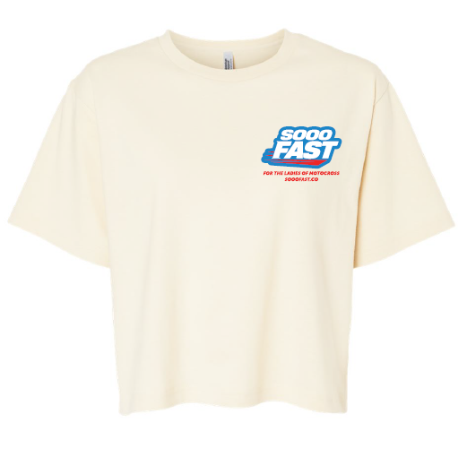 SOOO FAST WMX COLORS CROP TOP TEE SHIRT