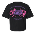 SOOO FAST PURPLE PINK CROP TOP TEE SHIRT