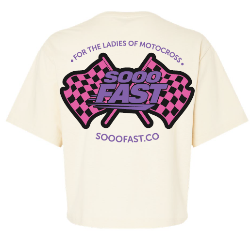 SOOO FAST PURPLE PINK CROP TOP TEE SHIRT