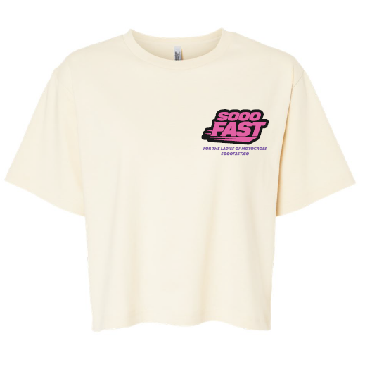 SOOO FAST PURPLE PINK CROP TOP TEE SHIRT