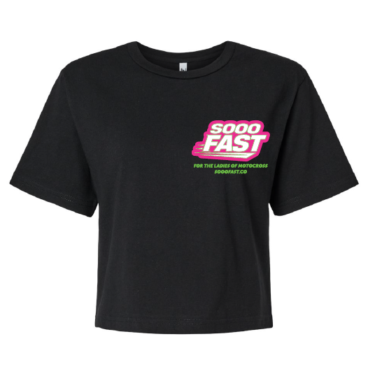 SOOO FAST LIMELIGHT CROP TOP TEE SHIRT