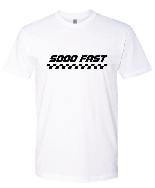 SOOO FAST RASIED ON RACE GAS TEE SHIRT