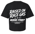 SOOO FAST RASIED ON RACE GAS CROP TOP TEE SHIRT