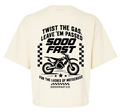 SOOO FAST LEAVE 'EM CROP TOP TEE SHIRT